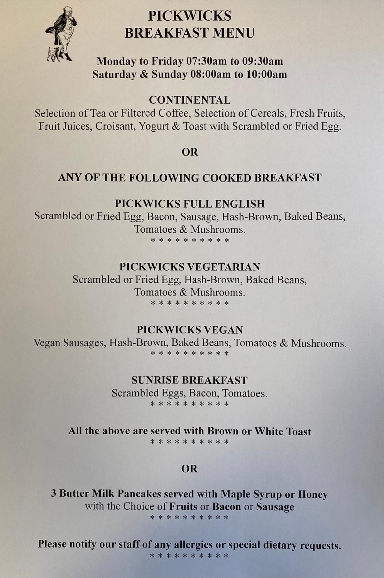 Bed and breakfast Pickwicks 4*